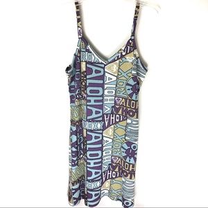Roxy Aloha Print Strappy Dress